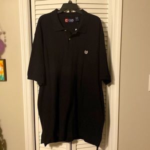 NWT Mens Chaps Polo Shirt. Sz. 2XLT, Black